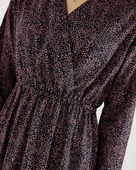 Mexx Robe Printed Navy Bleu | 71RITSJAB