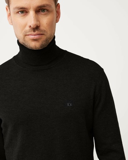 Mexx Roll neck sweater Black Noir | 94HCNYXDJ