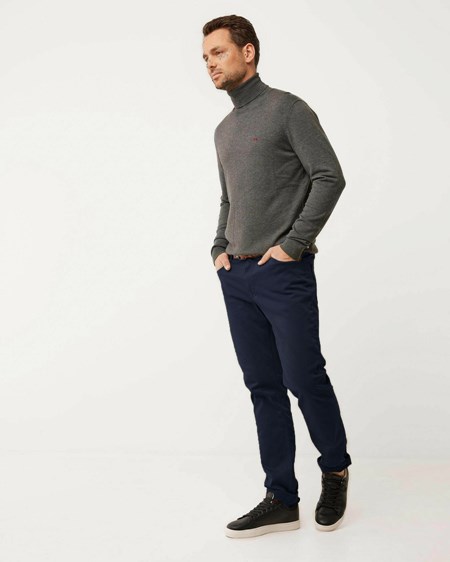 Mexx STEVE GD Mid waist/ Droit leg Navy Bleu | 37UMWFPGI