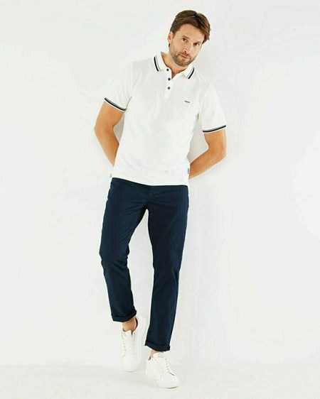Mexx STEVE GD - Mid waist/ Droit leg pants Navy Bleu | 81CZJBTAL