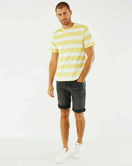 Mexx STEVE SHORT Mid waist/ Regular leg denim Black Used Noir | 57WPYQDRE