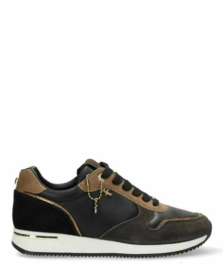 Mexx Sneaker Eke Black/Brown Noir | 75UBCEQMW