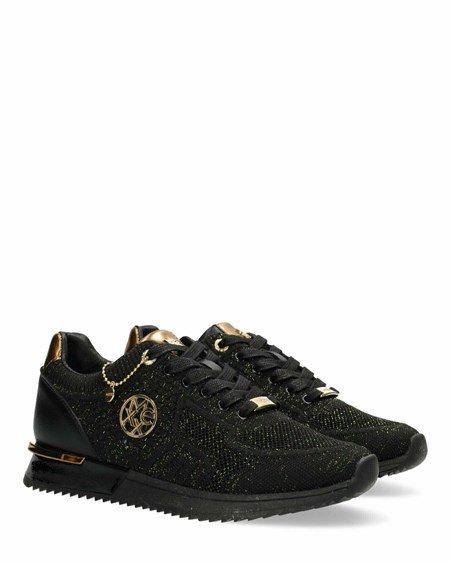 Mexx Sneaker Gitte Glitter Black/Black Noir | 10TEVOHSK