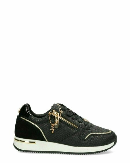 Mexx Sneaker Hiske Black/Gold Noir | 58XBSGTVZ