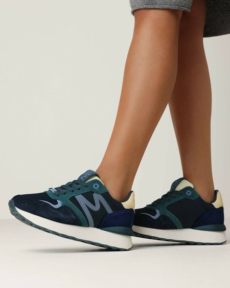 Mexx Sneaker Juju Dark Navy/Yellow Bleu | 91BNHXARU
