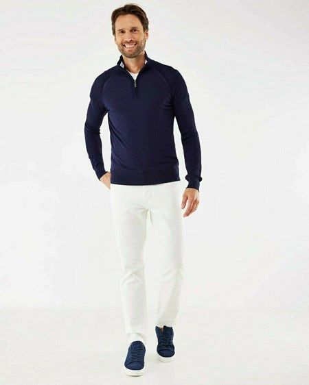Mexx Structure raglan sweater Navy Bleu | 34SKWJRHE