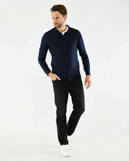 Mexx TYLOR Polo LS Navy Bleu | 76XETRLYV