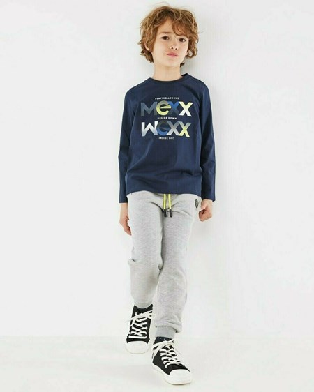 Mexx T-Shirt LS Navy Bleu | 64MNGTEFX