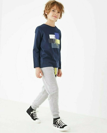 Mexx T-Shirt LS Navy Bleu | 95XOBWICH