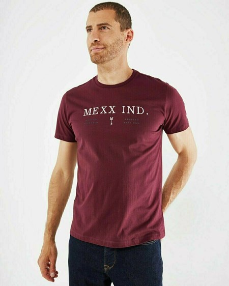 Mexx T-Shirt SS Bordeaux Red Rouge | 60JNCDYKZ