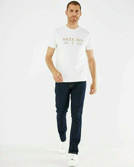Mexx T-Shirt SS Off white Blanche | 43ITDYMZW