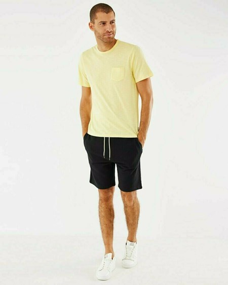 Mexx T-shirt chest pocket Yellow Jaune | 62JWXGMTS