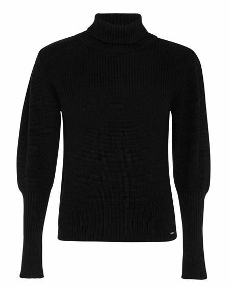 Mexx Tricoté pullover puff sleeve Black Noir | 16EOURZPB