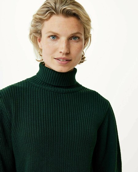 Mexx Tricoté pullover puff sleeve Dark Green Vert | 58EJFLSKD