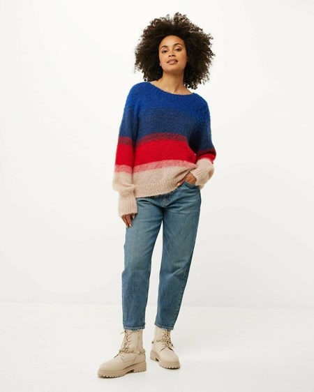 Mexx Tricoté sweater Dark Blue Bleu | 45CFENZRJ