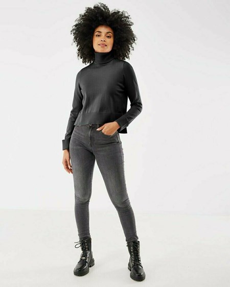 Mexx Turtle neck pullover Black Noir | 46WPHMZOI