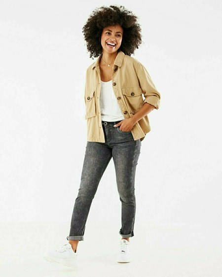 Mexx Twill jacket Dark Sand Beige | 79FNJDVRW