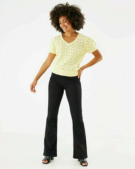 Mexx V-neck pullover Yellow Jaune | 02OAZJYGC
