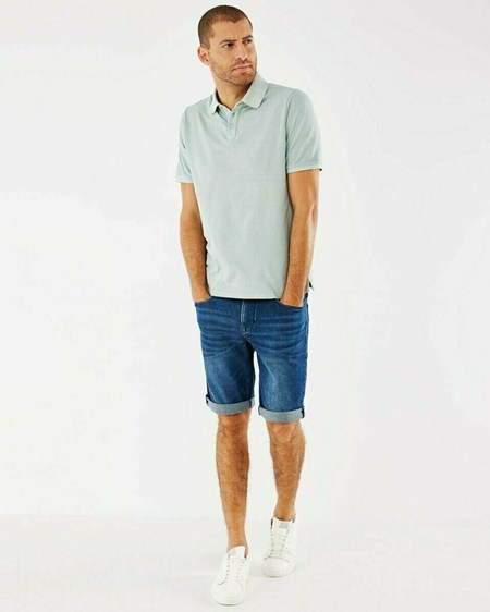 Mexx Washed polo Grey Mint Grise | 73WPGXKBT